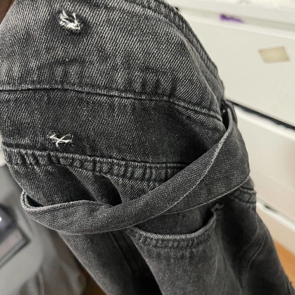 NWT Kittenish Black Wash High waist Straight leg Belted denim Jeans size US 27 - Picture 8 of 8